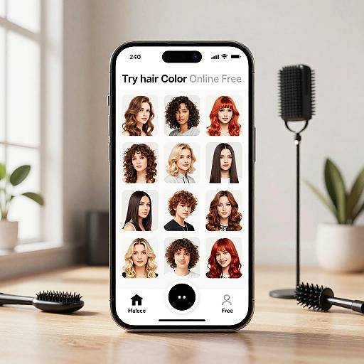 Virtual Hair Color Try-On Interface