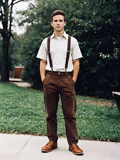 Sunday Dress: Man in Suspenders