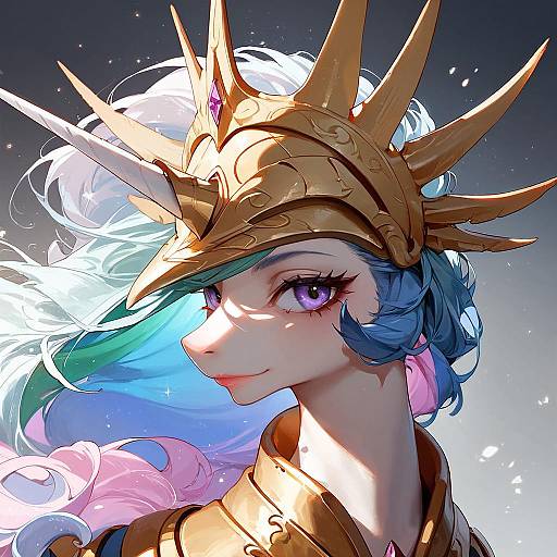 Princess Celestia in Feral Armor