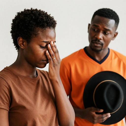 Emotional Indoor Portrait of Two Individuals