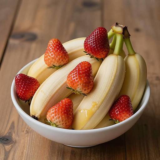 Surreal Banana-Strawberry Hybrid Bowl