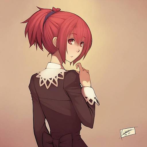 Illustration of Aoi nagisa, strawberry panic! in the style of Faustsketcher