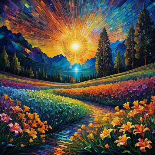 Cosmic Daylily: A Visual Symphony