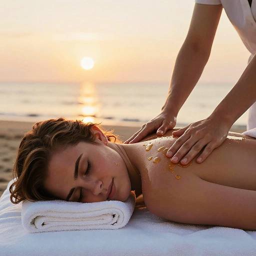 Emma Watson Relaxing Beach Spa Massage