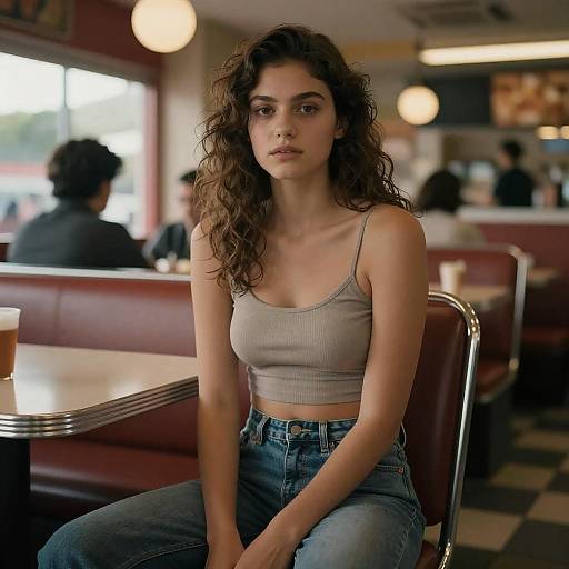Cinematic 35mm Diner Portrait in 8K