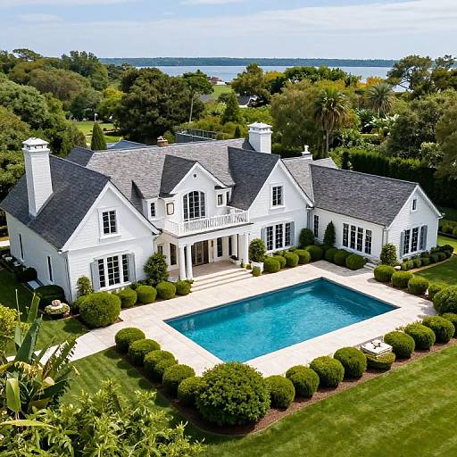 Luxurious East Hampton Estate Aerial View