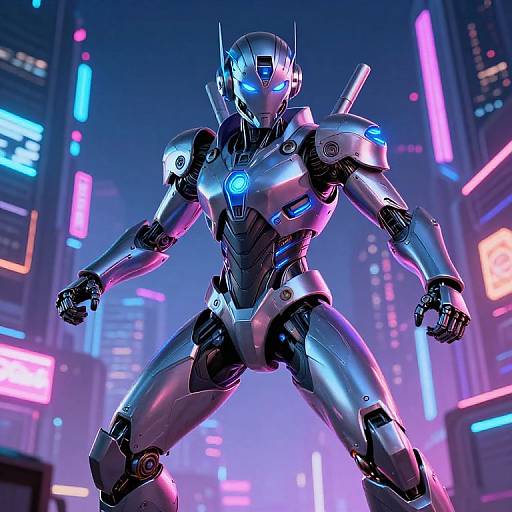 Futuristic Cybernetic Guardian Rosh