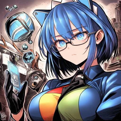 Illustration of 2k-tan, os-tan in the style of Kotoba noriaki