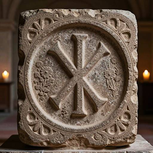 Ancient Monastic Stone Carving