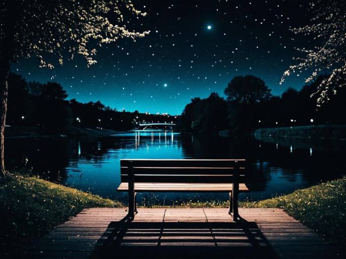 Enchanting Fantasy Night River Scene