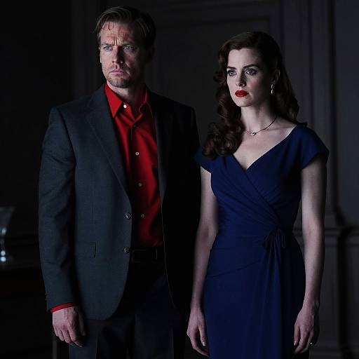 Dramatic Movie Scene with Intrigue