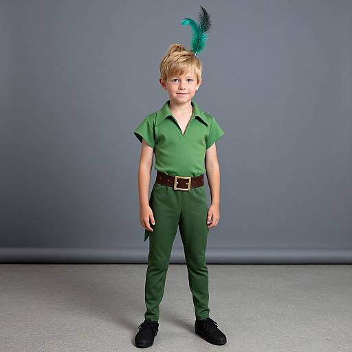 Boy in Peter Pan Costume