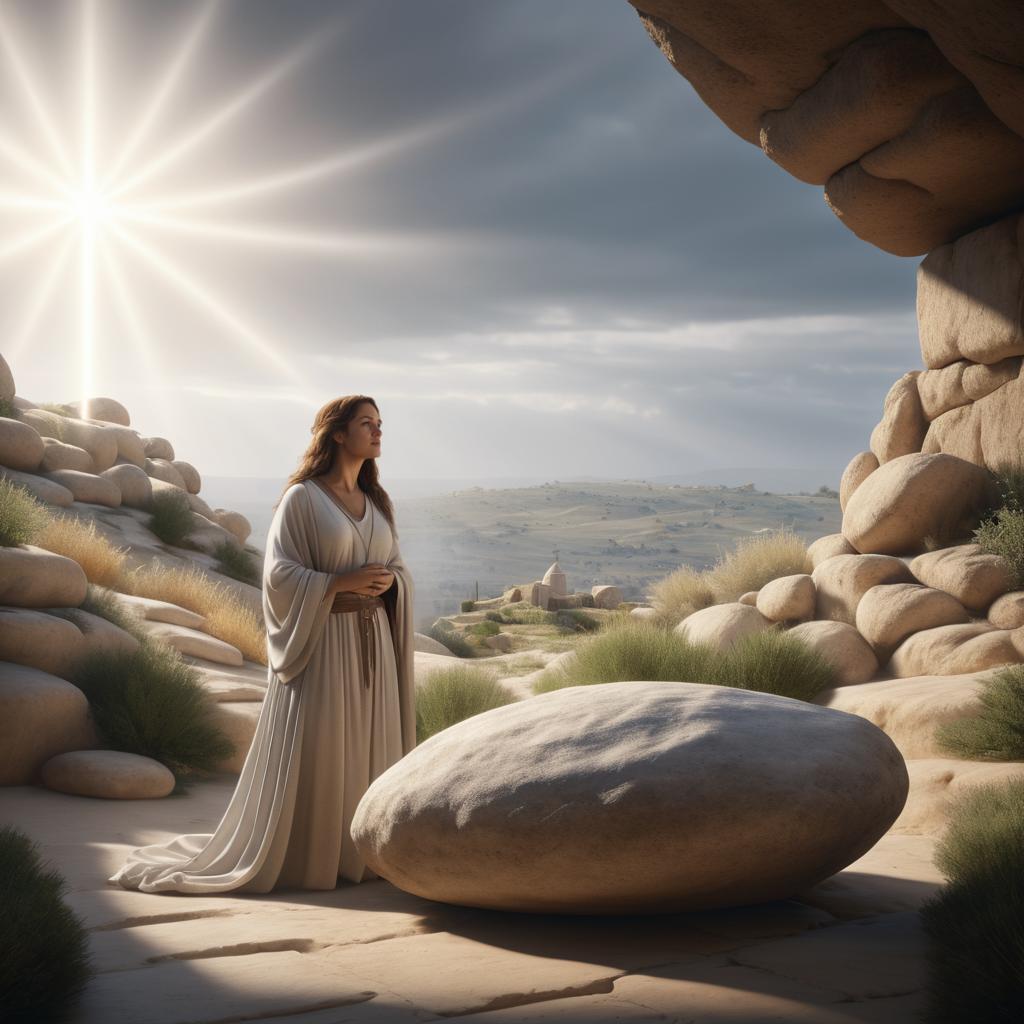 Mary Magdalene at the Empty Tomb Scene