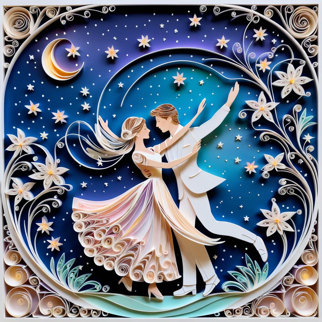 Couple Dancing Under Starry Skies