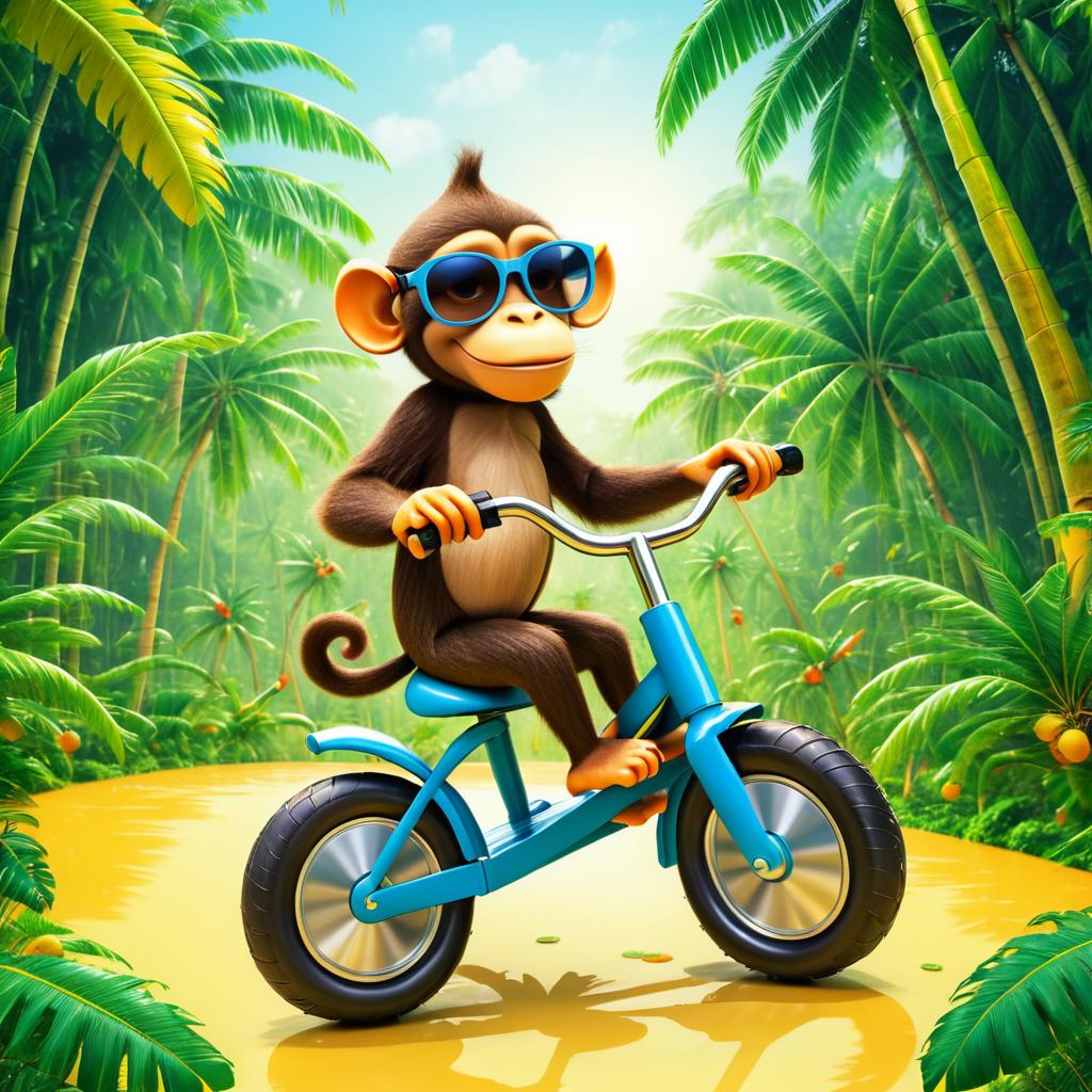 Monkey on a Tricycle in the Jungle