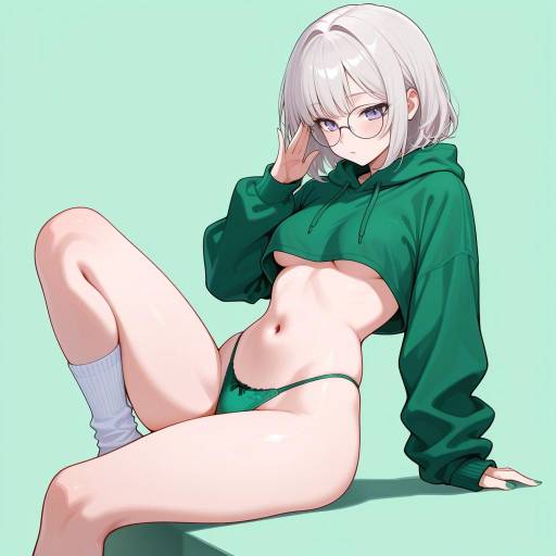 Enchanting Girl in Serene Pose Enchanting Girl in Serene Pose