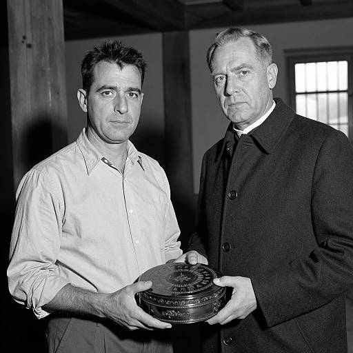 Serious Men in Indoor Portrait