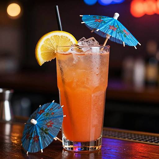 Vibrant Refreshing Cocktail Photo