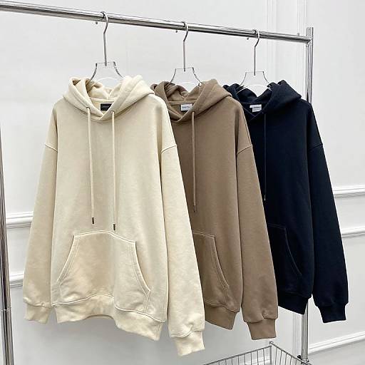 Futuristic Oversized Hoodies Display