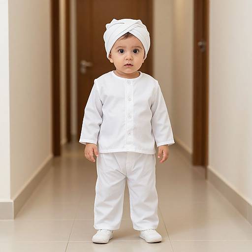 Infant in Designer Turban Costume