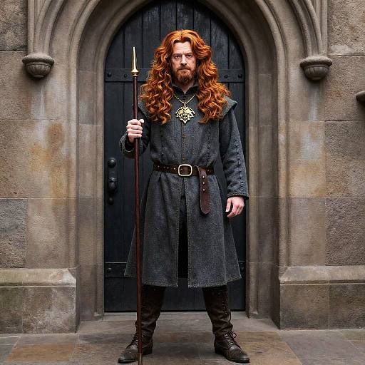 Man in Harry Potter Hagrid Costume