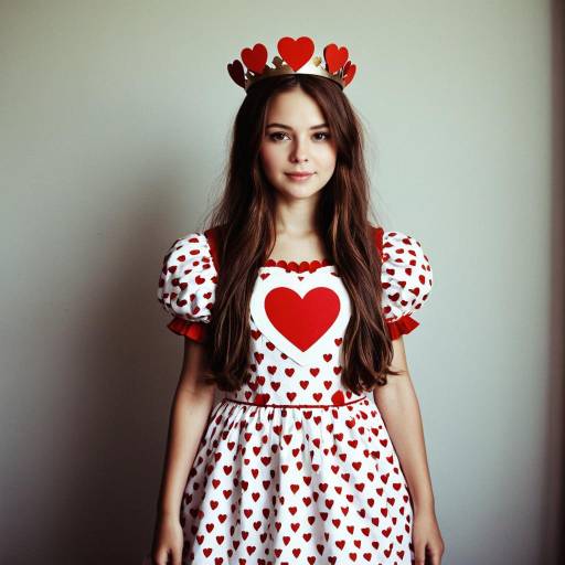 Girl Wearing Queen of Hearts Costume