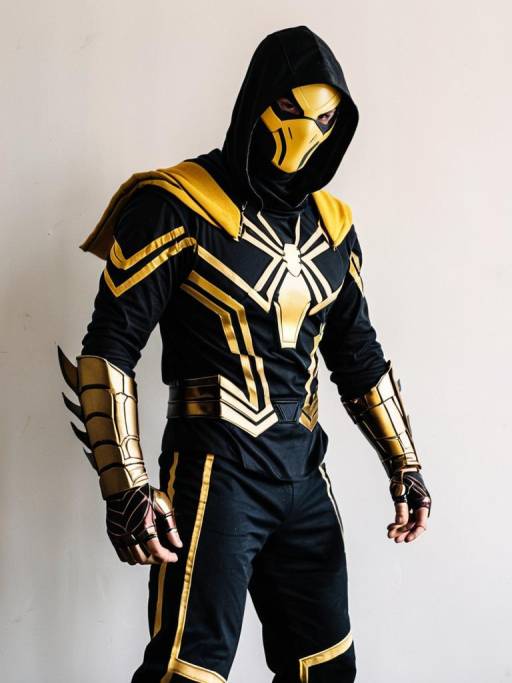 Man in Scorpion Marvel Costume