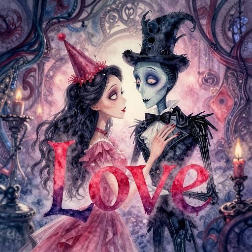 Valentine's Vibrant Watercolor Greeting Card