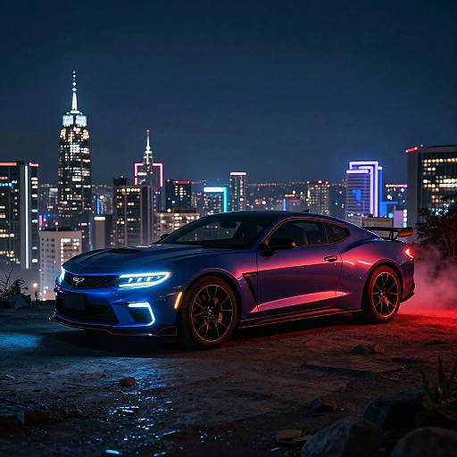 2020 Firebird Trans Am Neon Cityscape