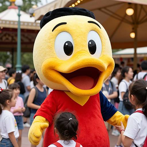 Whimsical Birdie McDonalds Mascot