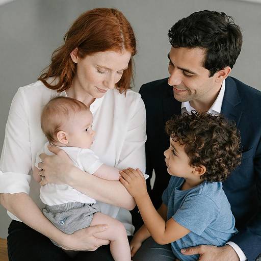 Intimate Family Portrait with Baby