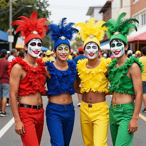 Vibrant Gender-Fluid Parade Celebration