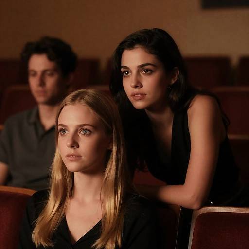 Intimate Moments in a Dimly Lit Theater