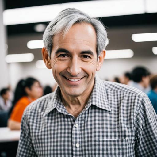 Middle-aged man with gray hair smiling