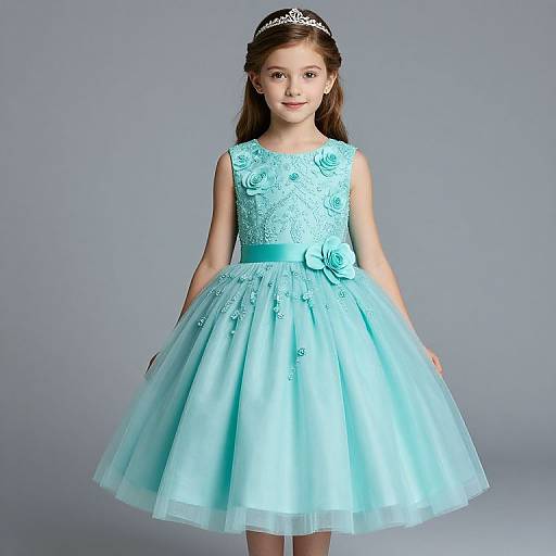 Tiffany Princess Style Flower Girl Dress