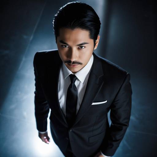 Elegant Mr. Chin Cosplay in Dramatic Lighting
