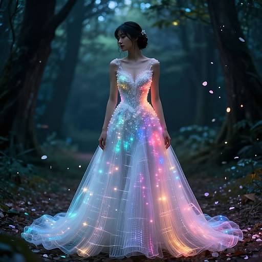Avant-Garde AI Emotion-Adaptive Wedding Dress