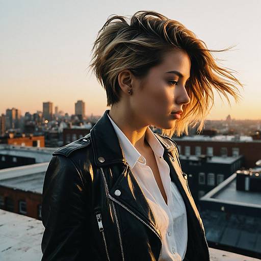 Feathered Cut Fashion Editorial