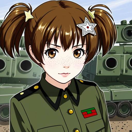 Illustration of Alisa (girls und panzer), girls und panzer in the style of Nikaidou kou