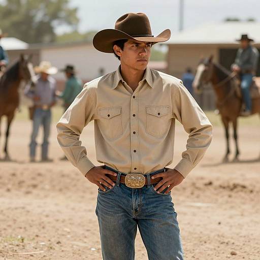 Western Style: Young Latino Cowboy Outfit