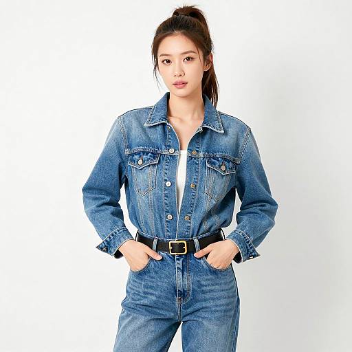 Casual Fashion Portrait of Asian Woman