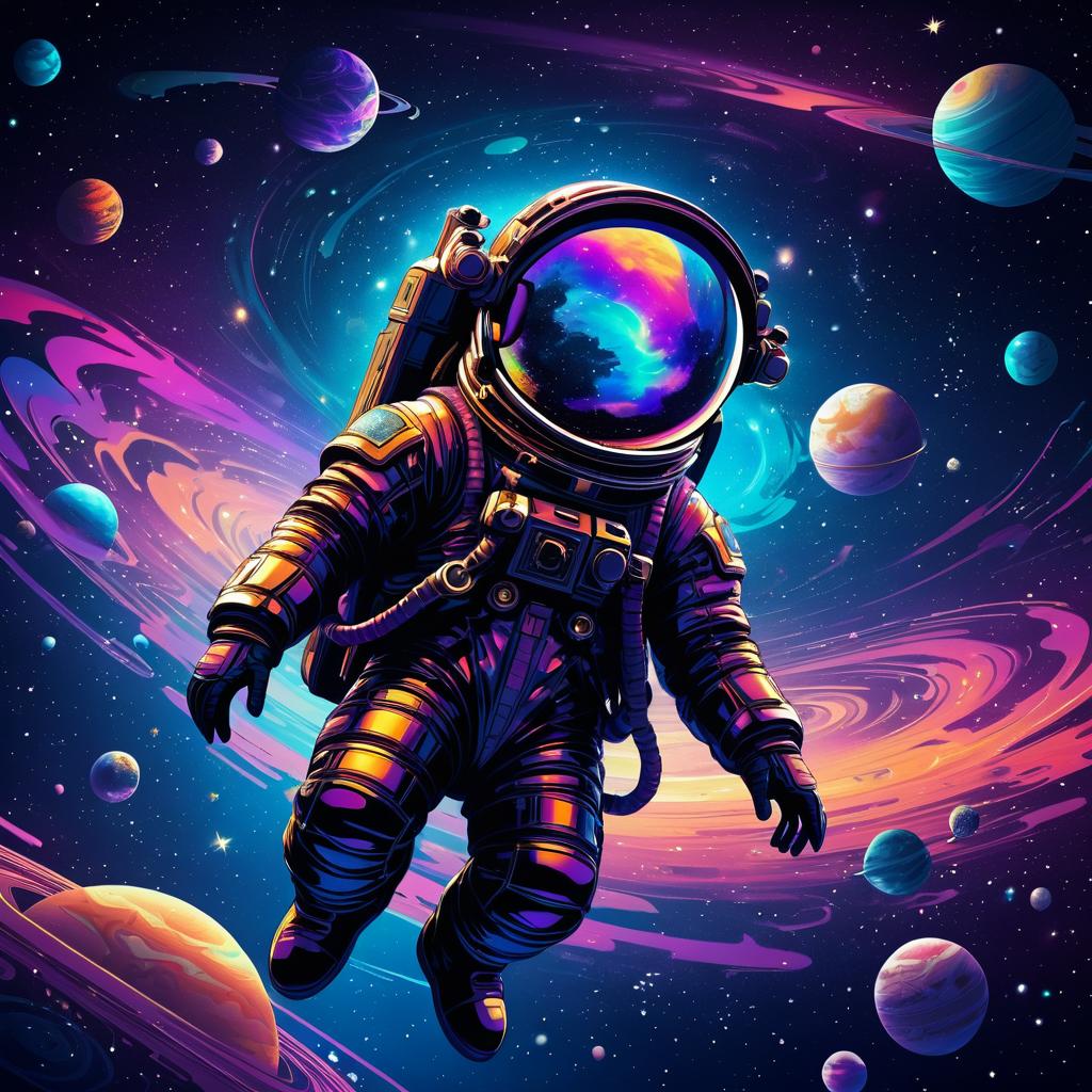 Cosmic Baroque: Astronaut in Space