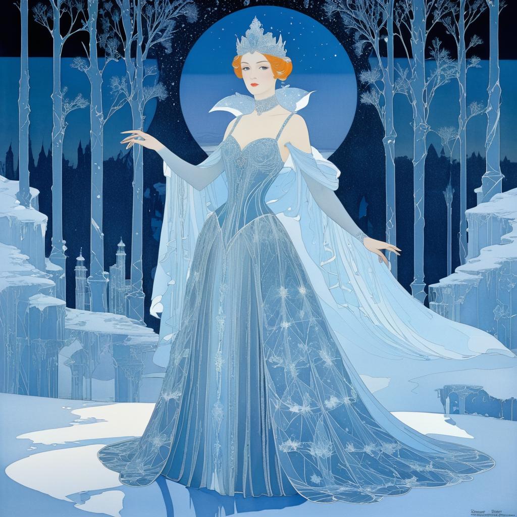 Ethereal Ice Queen in Frozen Mystique