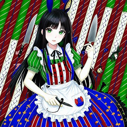 Illustration of Alice liddell (american mcgee's alice), american mcgee's alice in the style of Romi (346 ura)