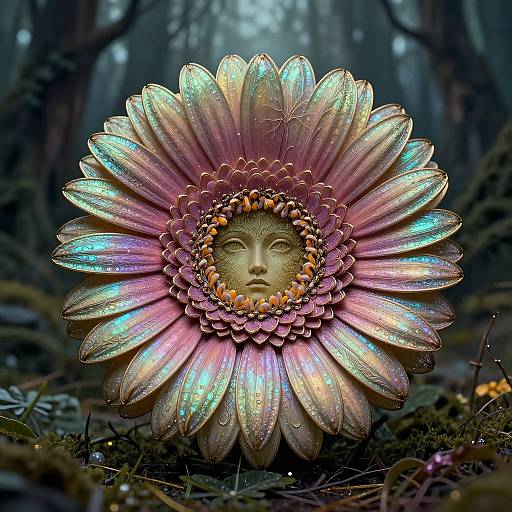 Detailed Gerbera Daisy Fantasy Trinket