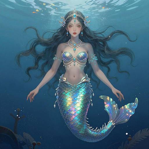 Mythical Sea Siren Portrait