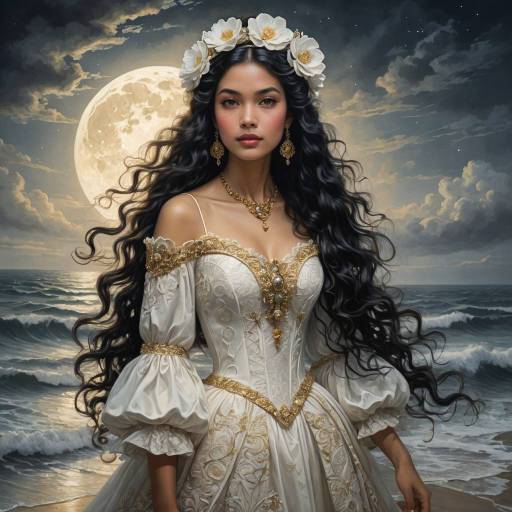 Elegant Fantasy Portrait by the Ocean