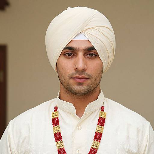 Punjabi Male Costume Close-Up