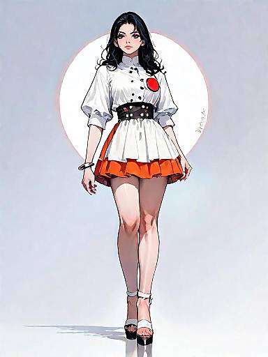 Stylish Woman in Modern Classic Attire