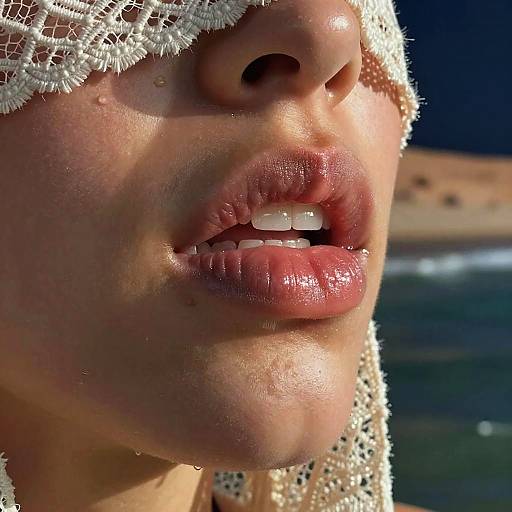 Realistic Night Beach Portrait in 8K